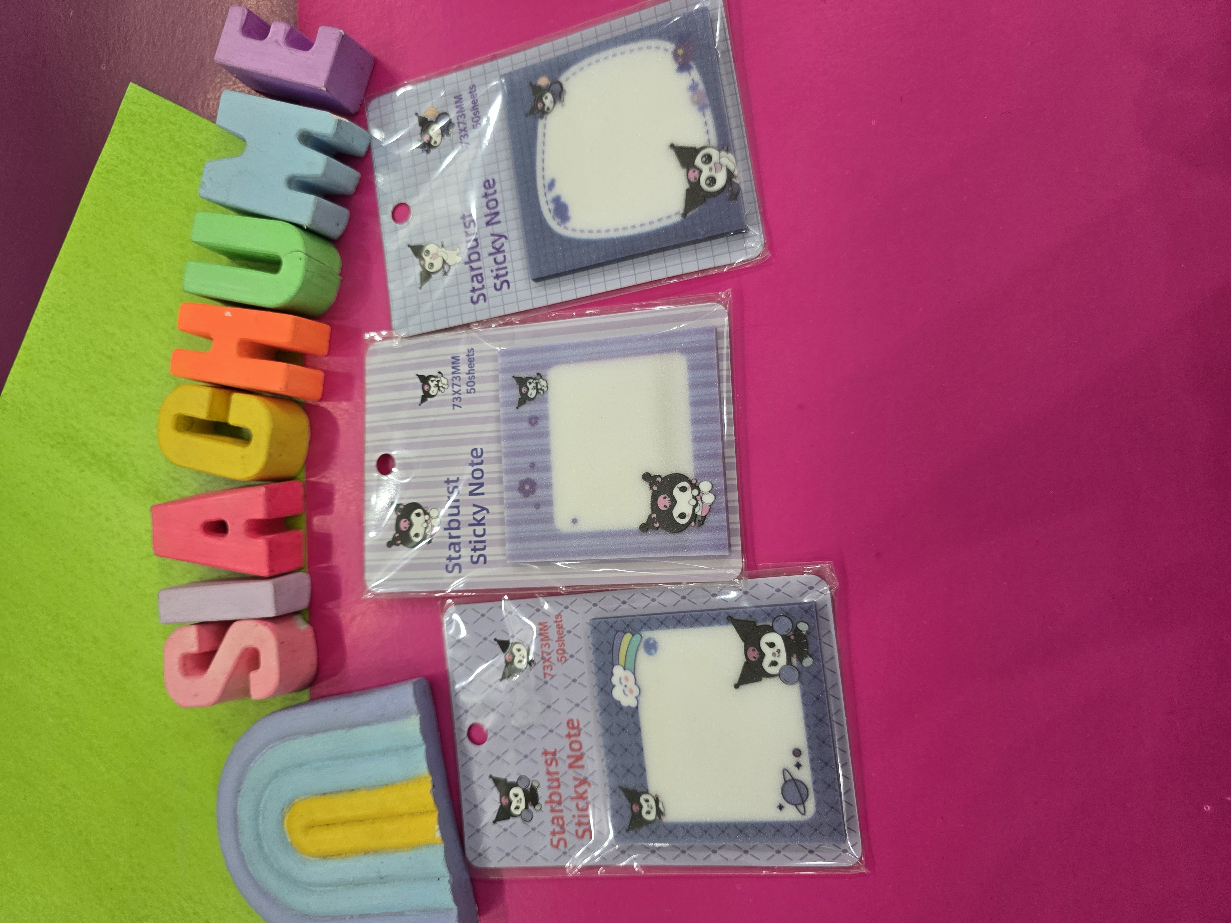 استیک نوت شفاف شاین دار کرومی